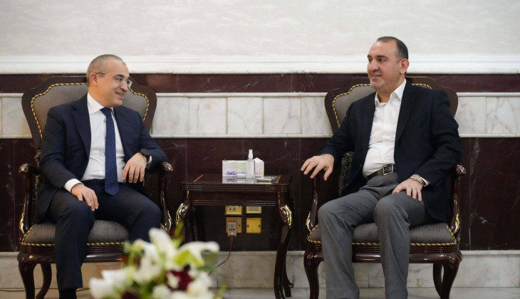 رئيس كتلة دولة القانون النيابية ياسر المالكي يستقبل وزير الاقتصاد الأذري