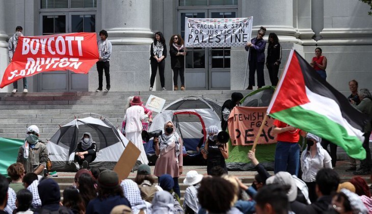 صوت الجامعات الأمريكية يصدح دفاعاً عن غزة